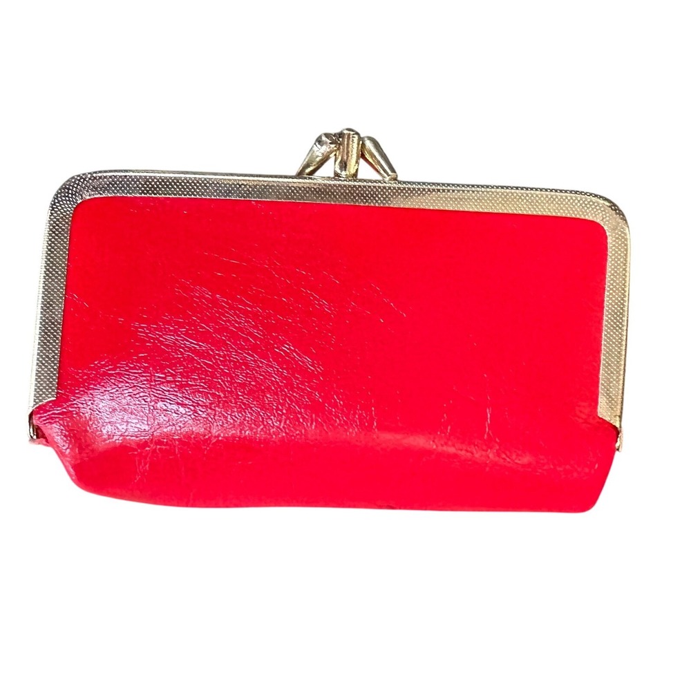Vintage Red Faux Leather Kiss Lock Sewing Kit Travel Vanity Case PGA Sheraton